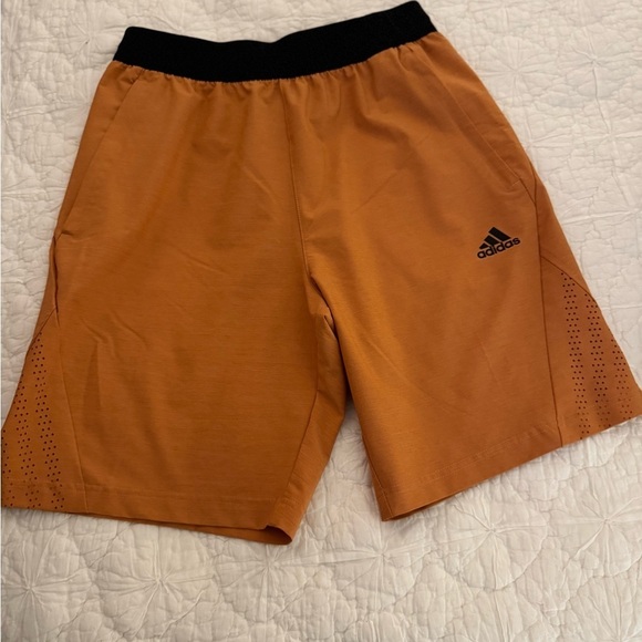 Adidas Originals Men's Orange Standard  Swim Workout Running Short  Size Small - Picture 1 of 8